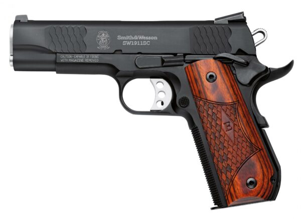 SW1911SC 45A 4.25" BL NS E-SER